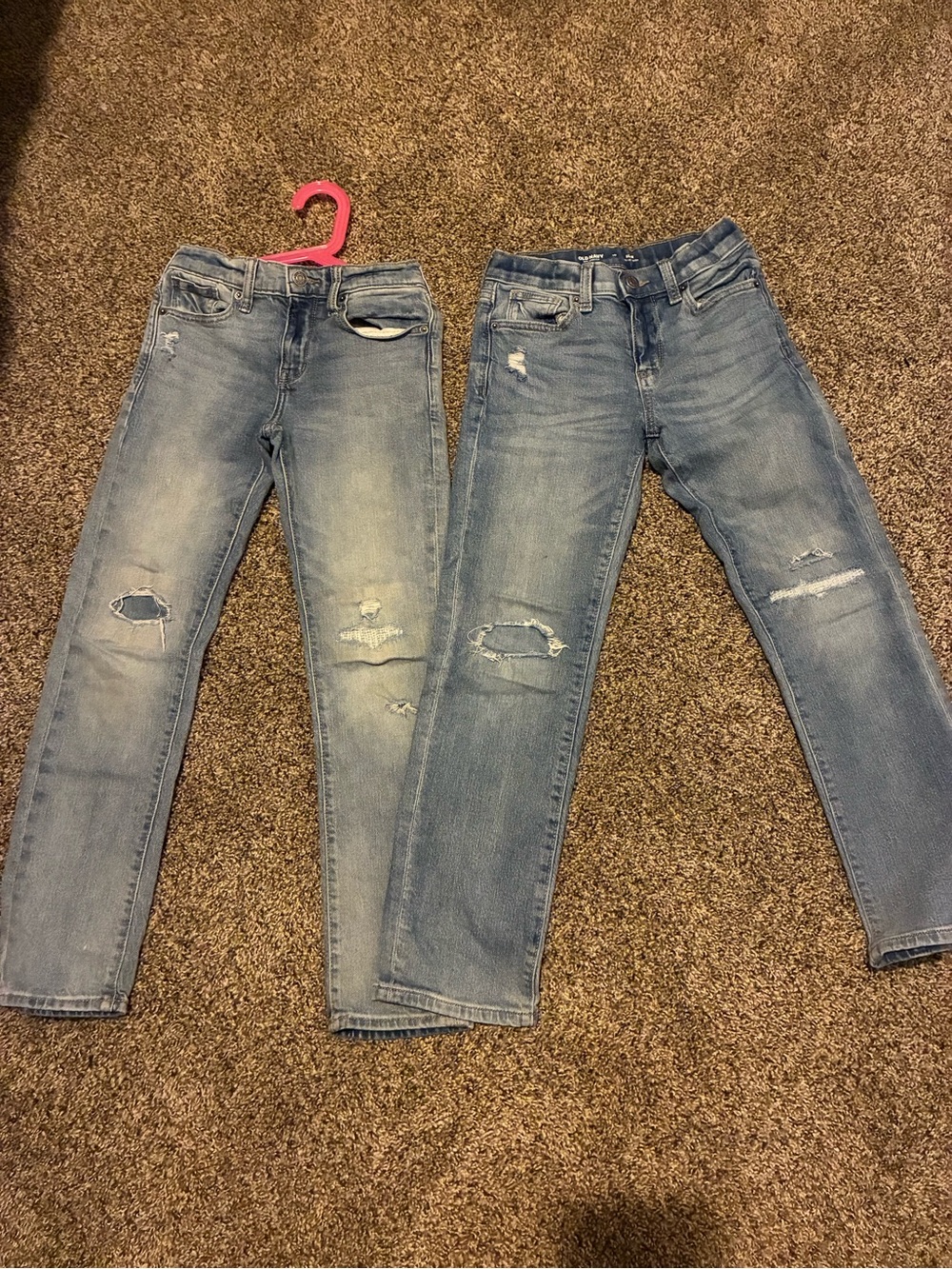 Old Navy kids  Light Wash Slim Distressed Jeans
